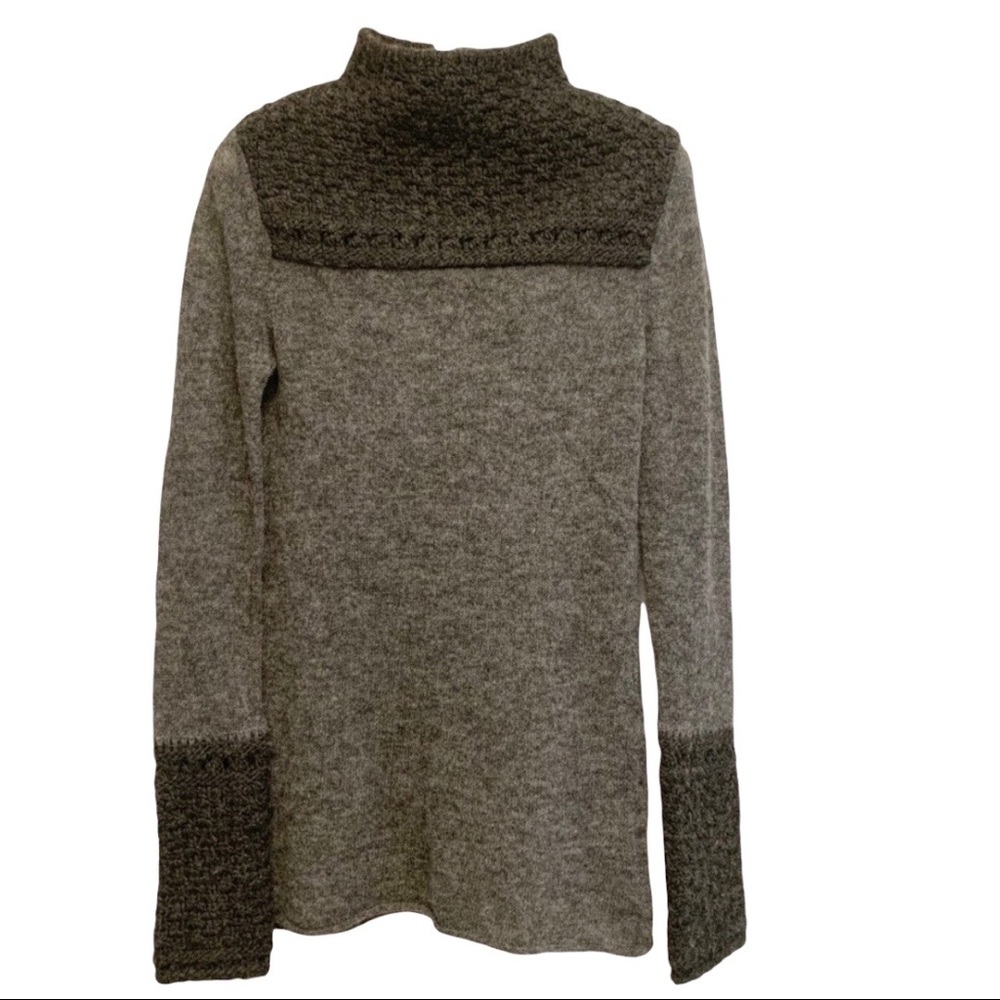 Tory Burch Alpaca Wool Knit Mock Neck Sweater Size Small